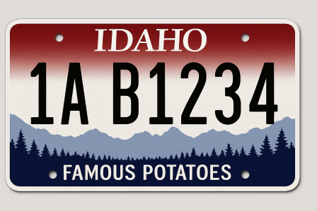 Idaho license plate