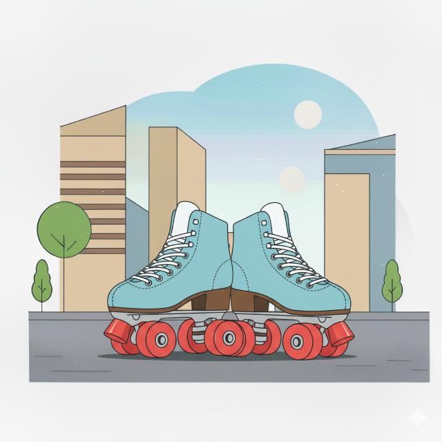 Roller skates pictogram